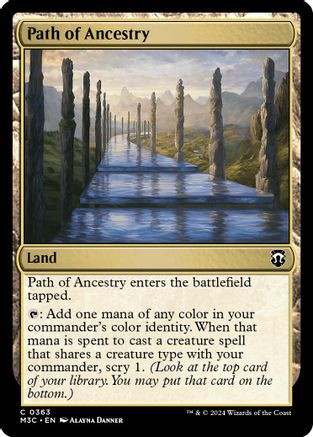 Path of Ancestry (Ripple Foil) (M3C-363) - Modern Horizons 3 Commander Foil、Wizards of the Coast、kayou