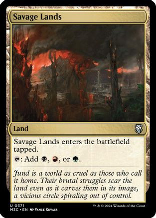 Savage Lands (Ripple Foil) (M3C-371) - Modern Horizons 3 Commander Foil、Wizards of the Coast、kayou