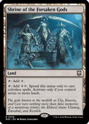 Shrine of the Forsaken Gods (Ripple Foil) (M3C-376) - Modern Horizons 3 Commander Foil、Wizards of the Coast、kayou