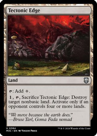 Tectonic Edge (Ripple Foil) (M3C-384) - Modern Horizons 3 Commander Foil、Wizards of the Coast、kayou