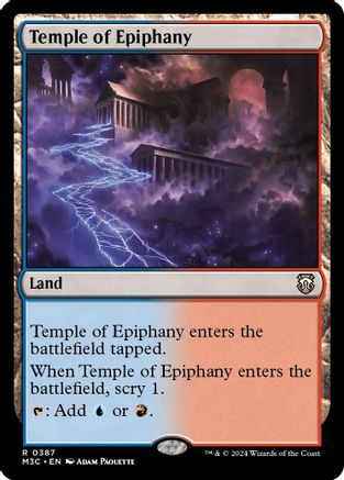 Temple of Epiphany (Ripple Foil) (M3C-387) - Modern Horizons 3 Commander Foil、Wizards of the Coast、kayou
