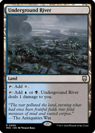 Underground River (Ripple Foil) (M3C-400) - Modern Horizons 3 Commander Foil、Wizards of the Coast、kayou