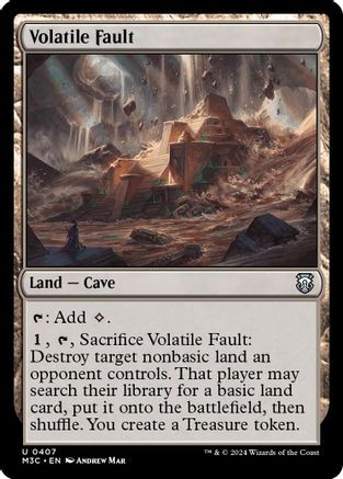 Volatile Fault (Ripple Foil) (M3C-407) - Modern Horizons 3 Commander Foil、Wizards of the Coast、kayou