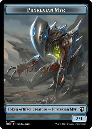 Phyrexian Myr // Servo Double-Sided Token (M3C-7 // 33) - Modern Horizons 3 Commander、Wizards of the Coast、kayou