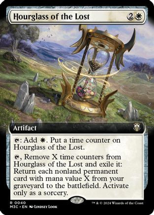 Hourglass of the Lost (Extended Art) (Ripple Foil) (M3C-040) - Modern Horizons 3 Commander Foil、Wizards of the Coast、kayou