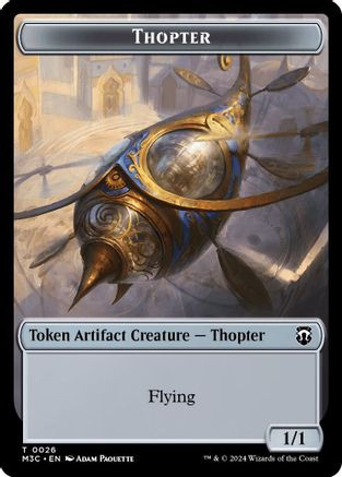 Thopter (Ripple Foil) // Copy Double-Sided Token (M3C-26 // 1) - Modern Horizons 3 Commander Foil、Wizards of the Coast、kayou