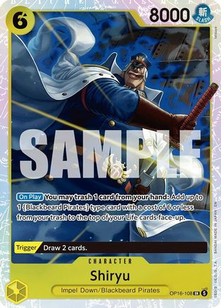 Shiryu (OP16-108) The Time of Battle Foil - Game Nerdz