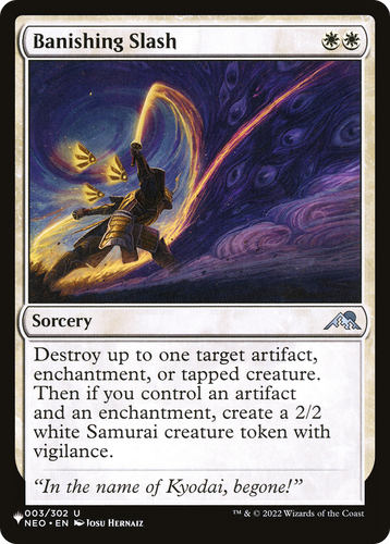 Banishing Slash (LIST-003/302) - The List、Wizards of the Coast、kayou