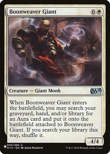 Boonweaver Giant (LIST-005/269) - The List、Wizards of the Coast、kayou