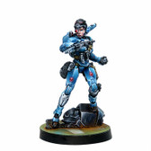 Infinity: PanOceania Patsy Garnett, Orc Troops Varuna Div. NCO (Submachine Gun)