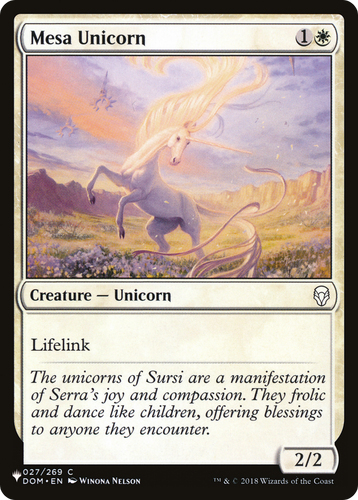 Mesa Unicorn (LIST-027/269) - The List、Wizards of the Coast、kayou