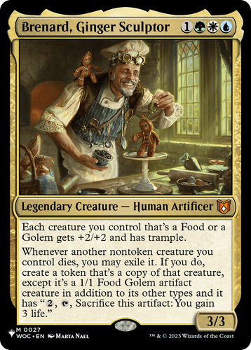 Brenard, Ginger Sculptor (LIST-027) - The List、Wizards of the Coast、kayou
