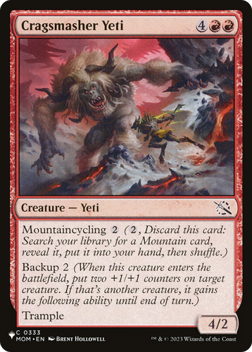 Cragsmasher Yeti (LIST-0333) - The List、Wizards of the Coast、kayou