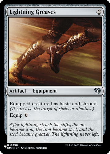 Lightning Greaves (CMM) (LIST-0398) - The List、Wizards of the Coast、kayou