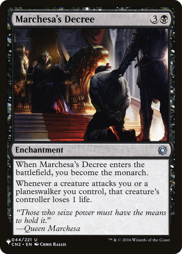 Marchesa's Decree (LIST-044/221) - The List、Wizards of the Coast、kayou