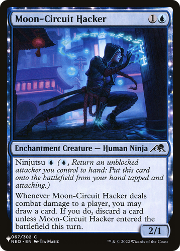 Moon-Circuit Hacker (LIST-067/302) - The List: (enchantment)、Wizards of the Coast、kayou