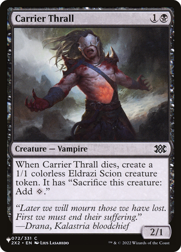 Carrier Thrall (LIST-072/024) - The List、Wizards of the Coast、kayou