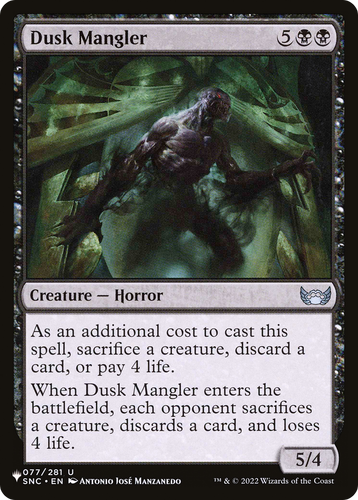 Dusk Mangler (LIST-077/281) - The List、Wizards of the Coast、kayou