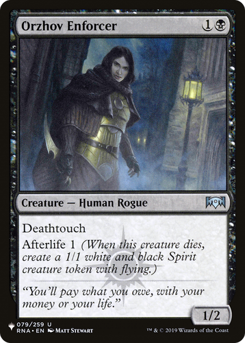 Orzhov Enforcer (LIST-079/259) - The List、Wizards of the Coast、kayou