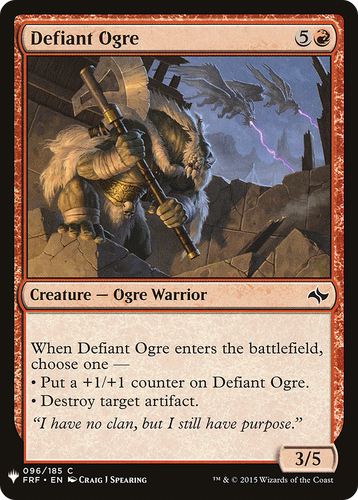 Defiant Ogre (LIST-096) - The List、Wizards of the Coast、kayou