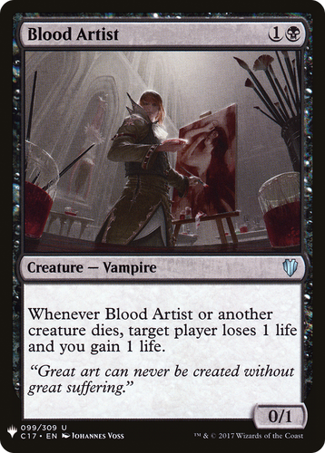 Blood Artist (LIST-099) - The List、Wizards of the Coast、kayou