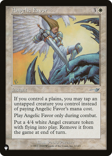 Angelic Favor (LIST-1/143) - The List、Wizards of the Coast、kayou