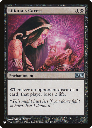 Liliana's Caress (LIST-103/249) - The List、Wizards of the Coast、kayou