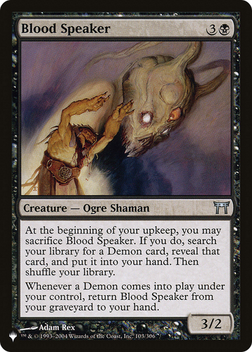 Blood Speaker (LIST-103/306) - The List、Wizards of the Coast、kayou
