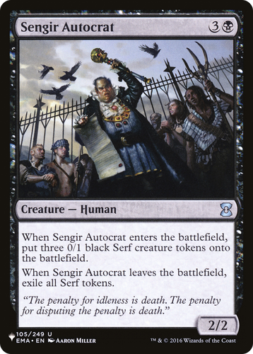 Sengir Autocrat (LIST-105/249) - The List、Wizards of the Coast、kayou