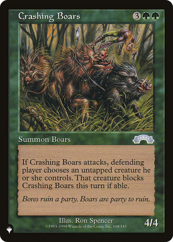 Crashing Boars (LIST-108/143) - The List、Wizards of the Coast、kayou