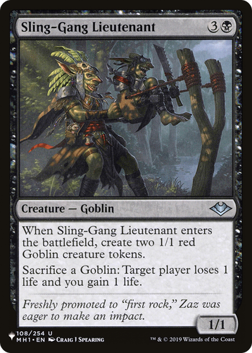 Sling-Gang Lieutenant (LIST-108/254) - The List、Wizards of the Coast、kayou