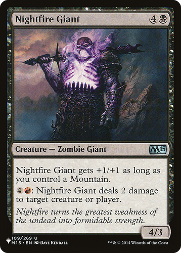 Nightfire Giant (LIST-109/269) - The List、Wizards of the Coast、kayou