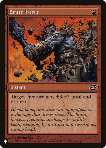 Brute Force (LIST-116/165) - The List: (colorshifted)、Wizards of the Coast、kayou