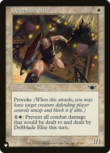 Deftblade Elite (LIST-12/145) - The List、Wizards of the Coast、kayou
