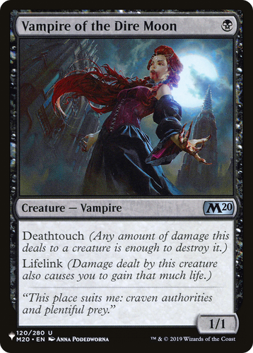 Vampire of the Dire Moon (LIST-120/280) - The List、Wizards of the Coast、kayou
