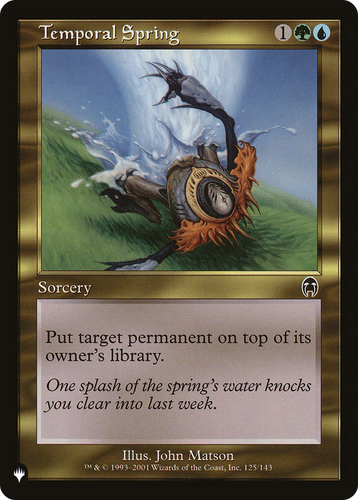 Temporal Spring (LIST-125/143) - The List、Wizards of the Coast、kayou