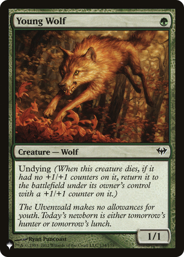 Young Wolf (LIST-134/158) - The List、Wizards of the Coast、kayou