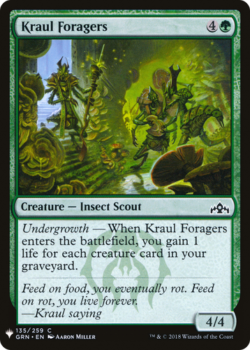 Kraul Foragers (LIST-135) - The List、Wizards of the Coast、kayou