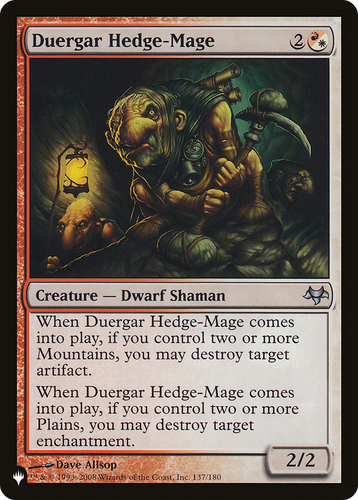Duergar Hedge-Mage (LIST-137/180) - The List、Wizards of the Coast、kayou