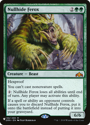 Nullhide Ferox (LIST-138/259) - The List、Wizards of the Coast、kayou