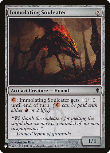 Immolating Souleater (LIST-139/175) - The List、Wizards of the Coast、kayou