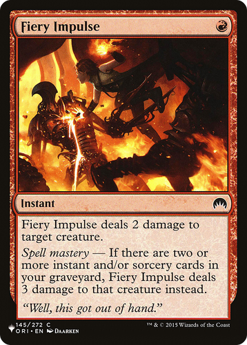 Fiery Impulse (LIST-145/272) - The List、Wizards of the Coast、kayou