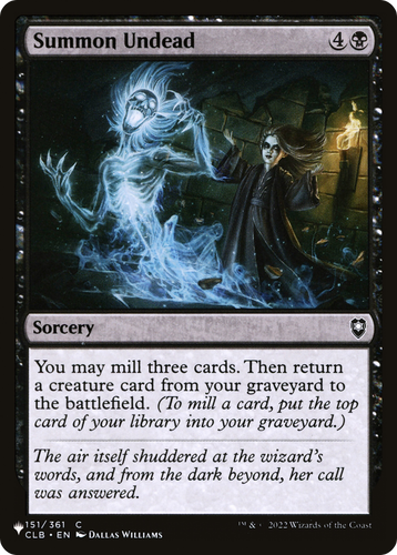 Summon Undead (LIST-151/361) - The List、Wizards of the Coast、kayou