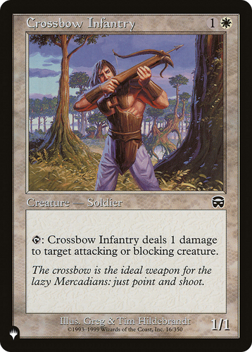 Crossbow Infantry (LIST-16/350) - The List、Wizards of the Coast、kayou