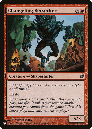 Changeling Berserker (LIST-160/301) - The List、Wizards of the Coast、kayou