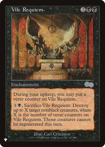 Vile Requiem (USG) (LIST-167/350) - The List、Wizards of the Coast、kayou