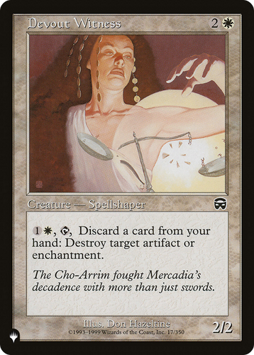 Devout Witness (LIST-17/350) - The List、Wizards of the Coast、kayou