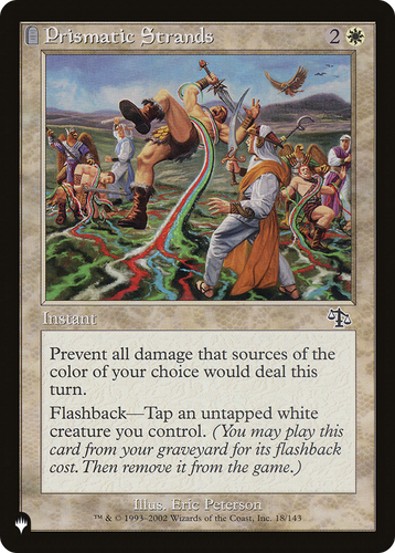Prismatic Strands (LIST-18/143) - The List: (tombstone)、Wizards of the Coast、kayou
