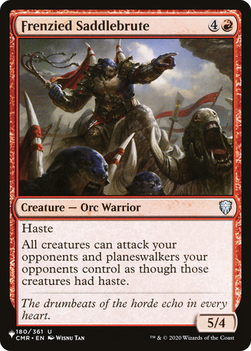 Frenzied Saddlebrute (LIST-180/361) - The List、Wizards of the Coast、kayou
