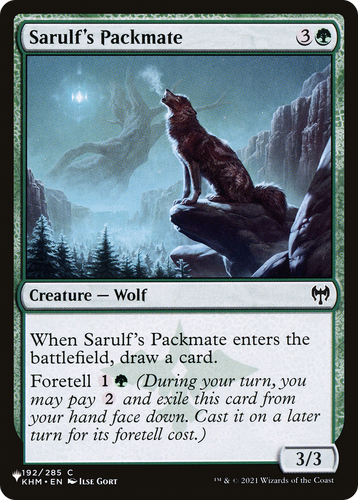 Sarulf's Packmate (LIST-192/285) - The List、Wizards of the Coast、kayou